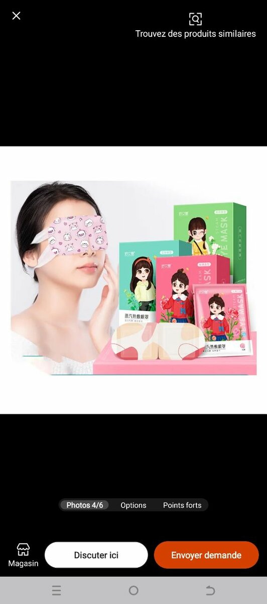 Masque Chauffant pour Yeux