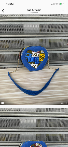 Sac à Main Africain Coeur