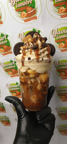 Boule neige Chantilly biscuit