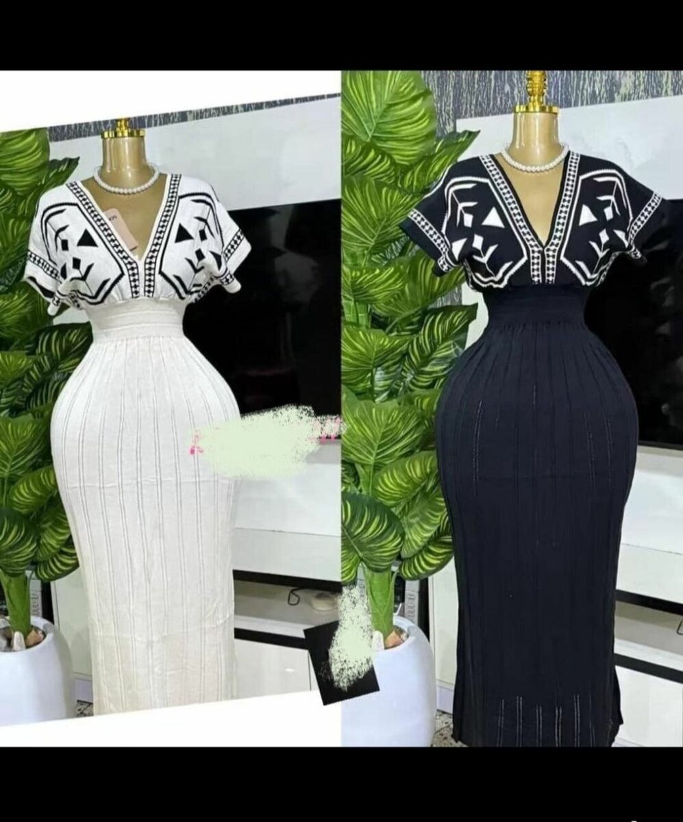 Robe longue élégante en tricot