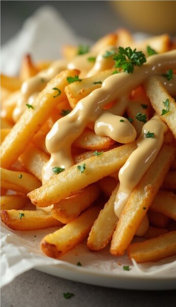 Frites Croustillantes au Fromage