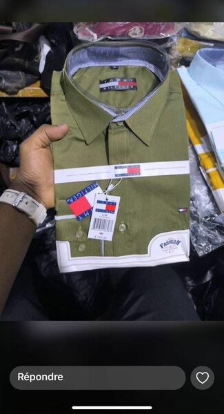 Chemise Homme Vert Élégante