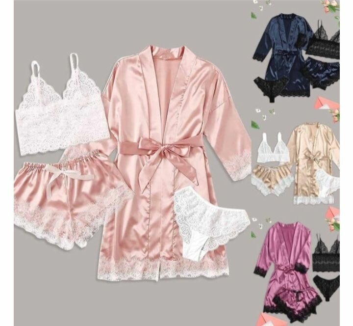 Women's 4 piece pajamas set