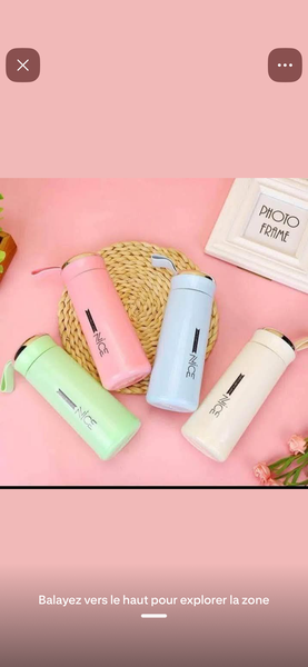 Thermos en acier inoxydable coloré