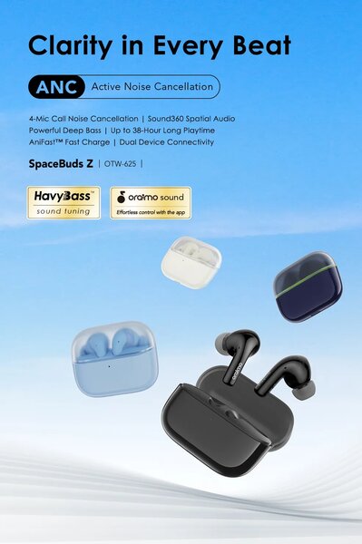 Oraimo SpaceBuds Z ANC Earbuds