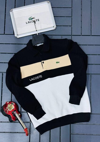 Lacoste Pull Homme Noir et Vert