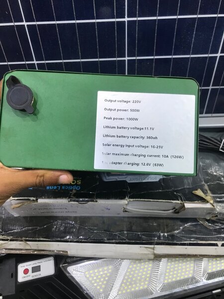 Batterie de secours solaire 500W