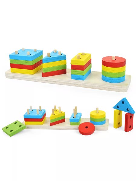 Пирамидка деревянная сортер игрушка Монтессори