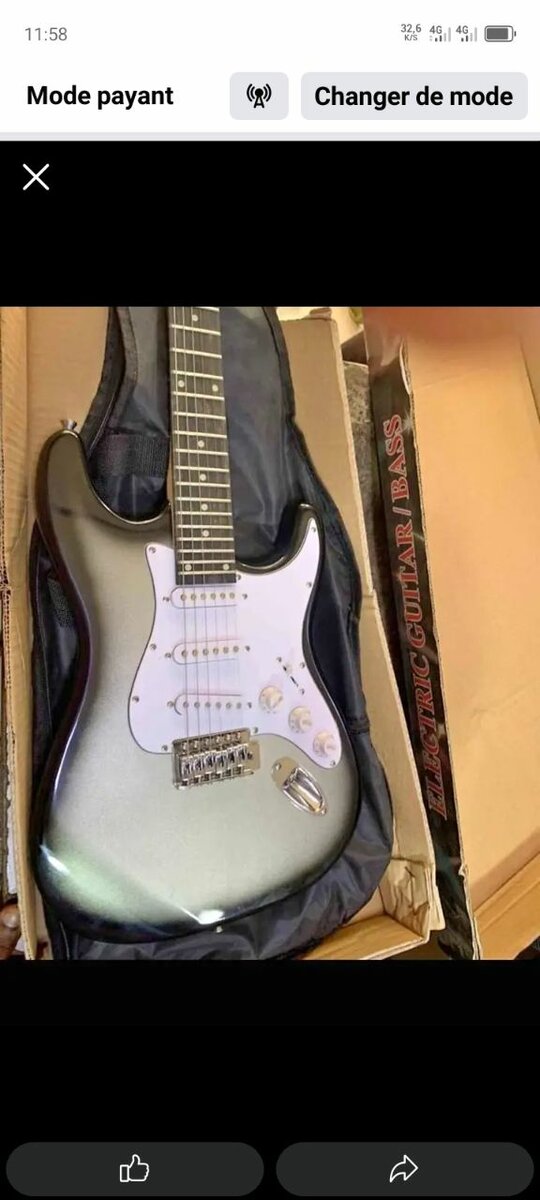 Guitare basse électrique 4 cordes