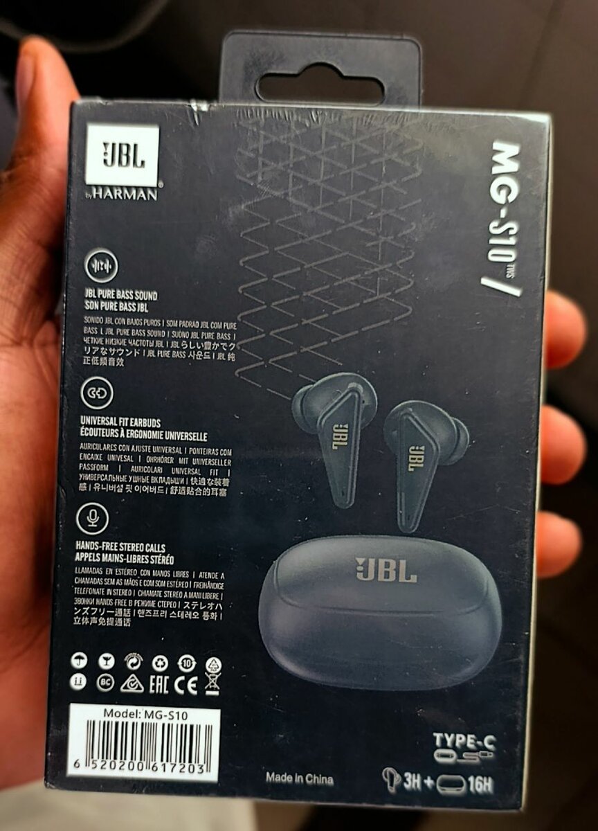 Écouteurs JBL MG-S10 sans fil