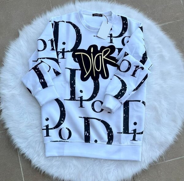 Sweatshirt luxe Dior blanc