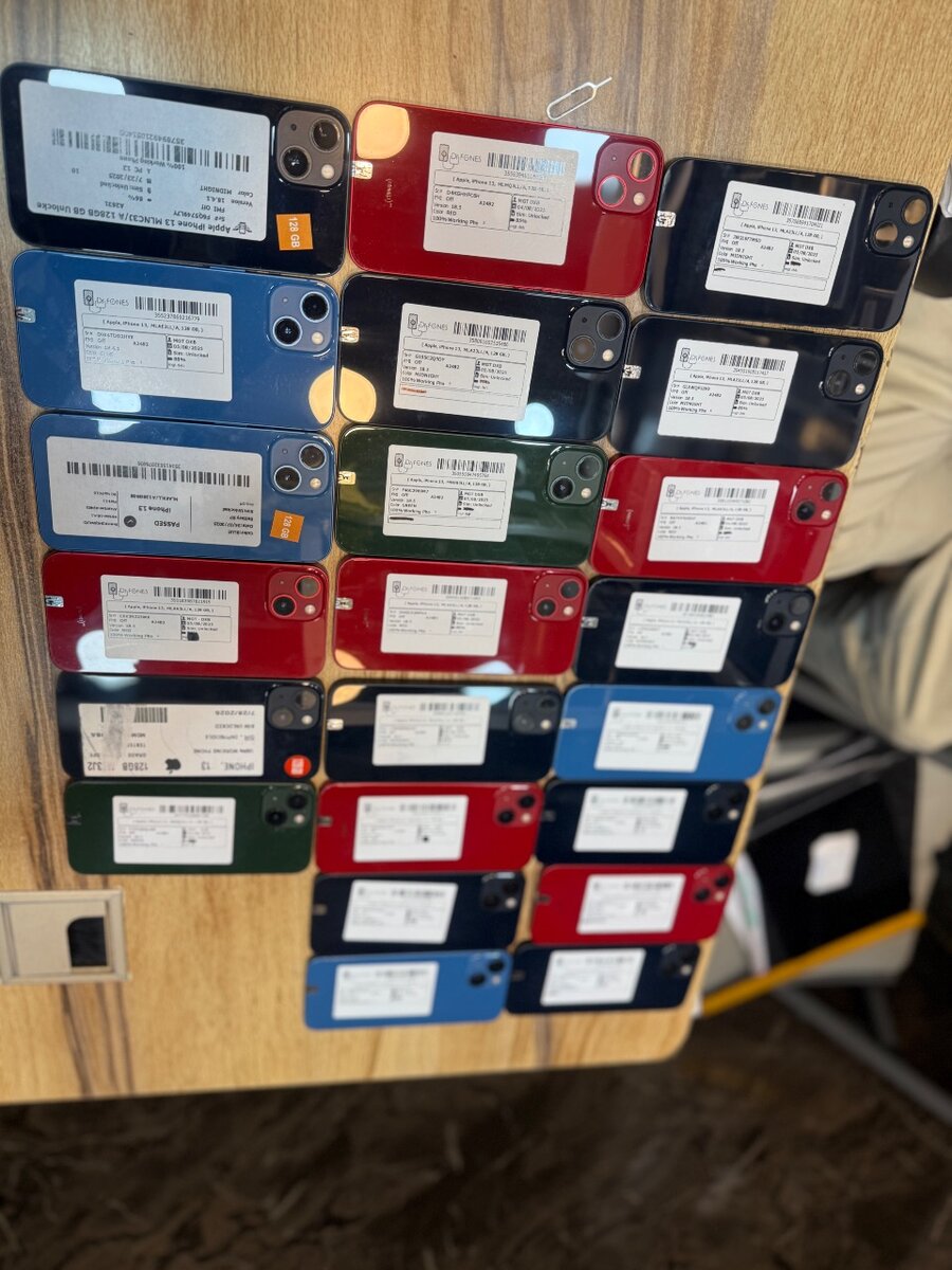 Smartphones débloqués multicolores