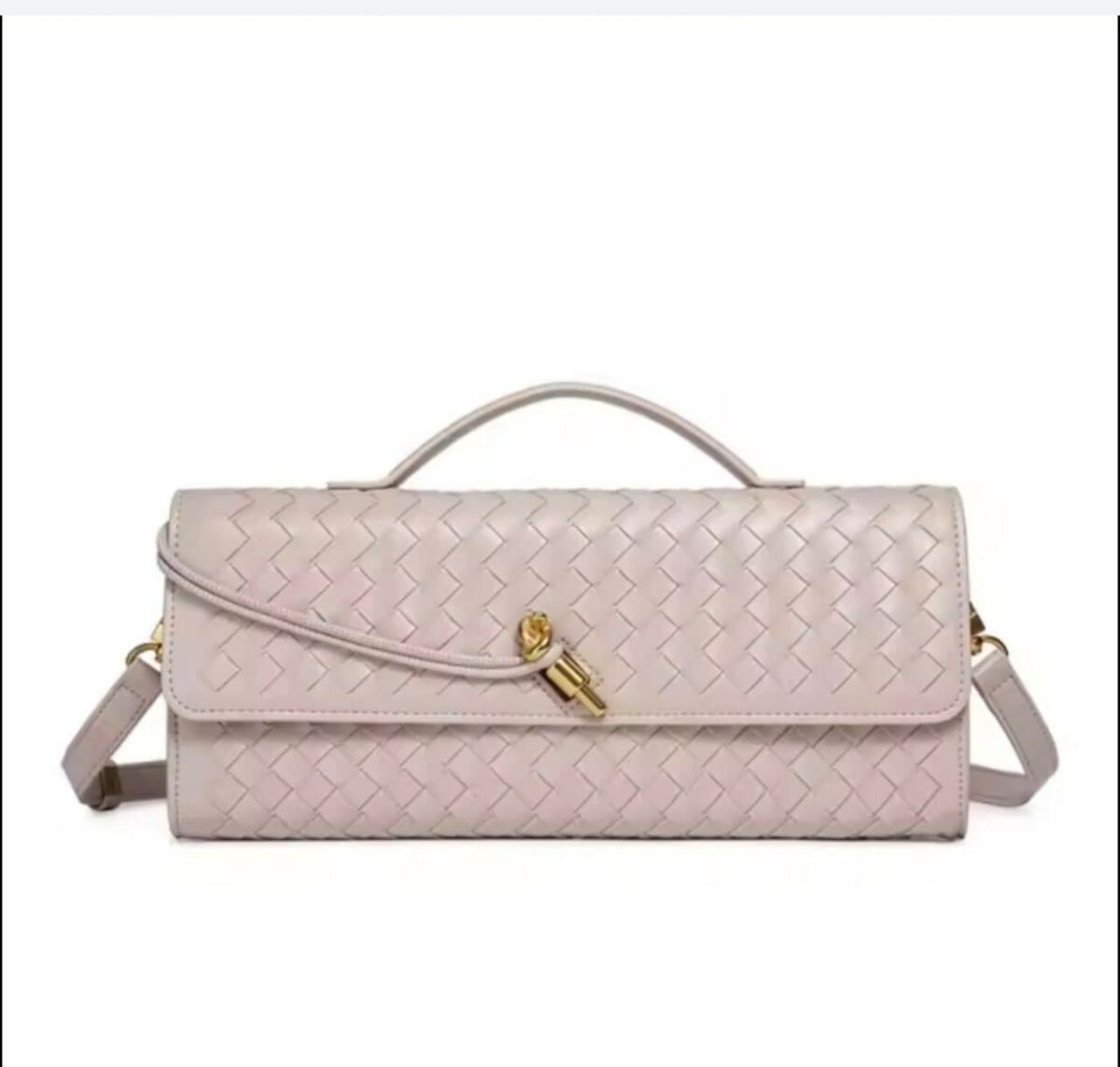 Sac à bandoulière en cuir tressé