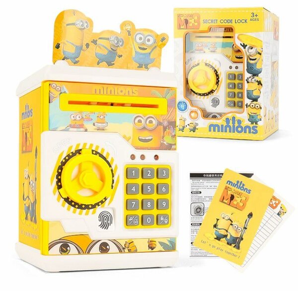 MINIONS FINGERPRINT ATM PIGGY BANK