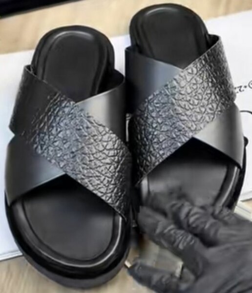 Sandales Homme En Cuir Élégant