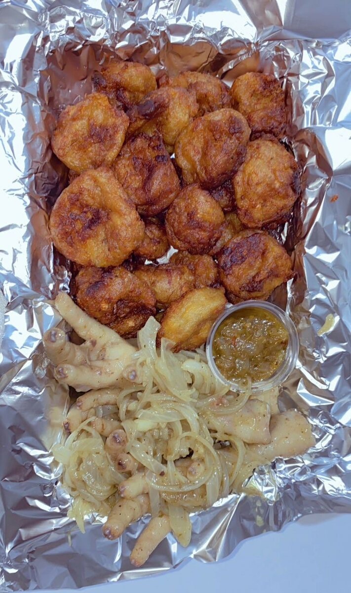 Beignets de plantain et poulet