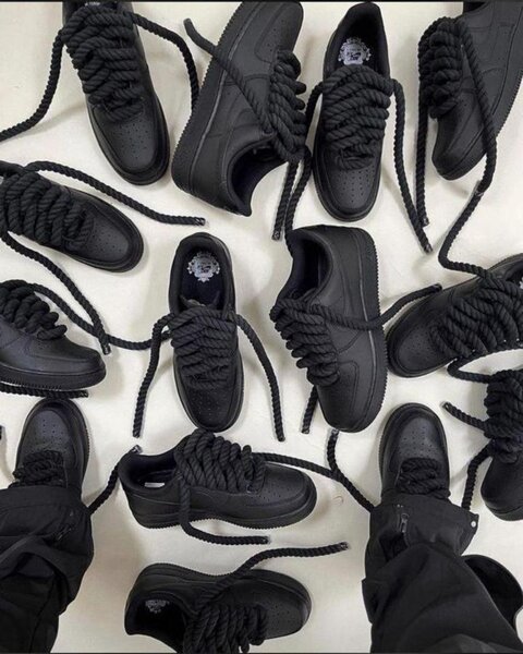 Baskets noires unisexes tendance