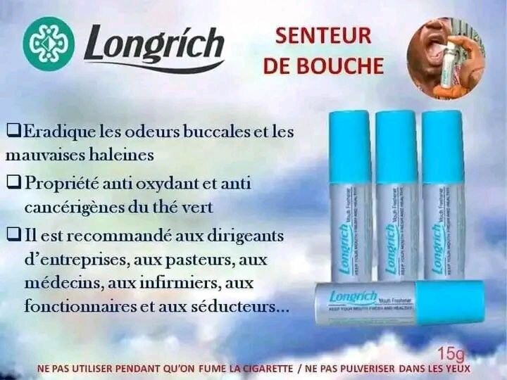 Spray Rafraîchissant Longrich
