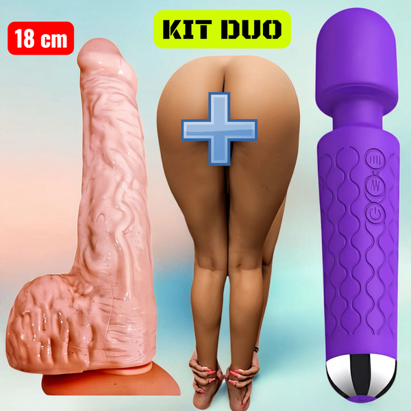 Kit Relax Vibro et Gode 18cm