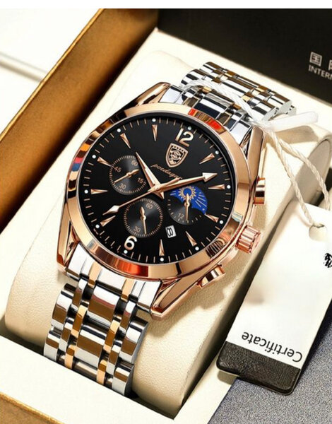 Montre homme luxe bicolore