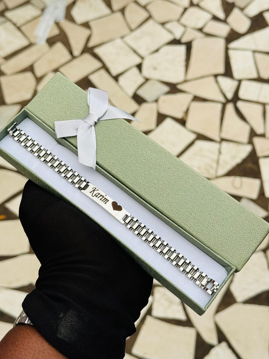 Bracelet personnalisé en acier inoxydable