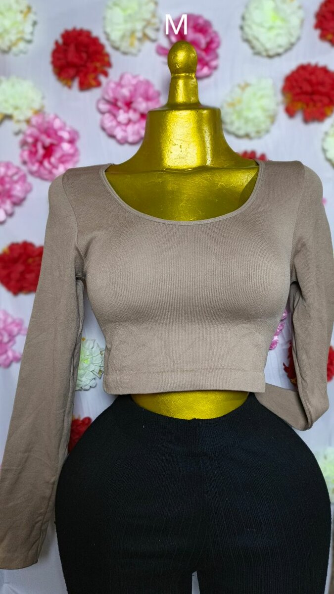 Top court manches longues femme