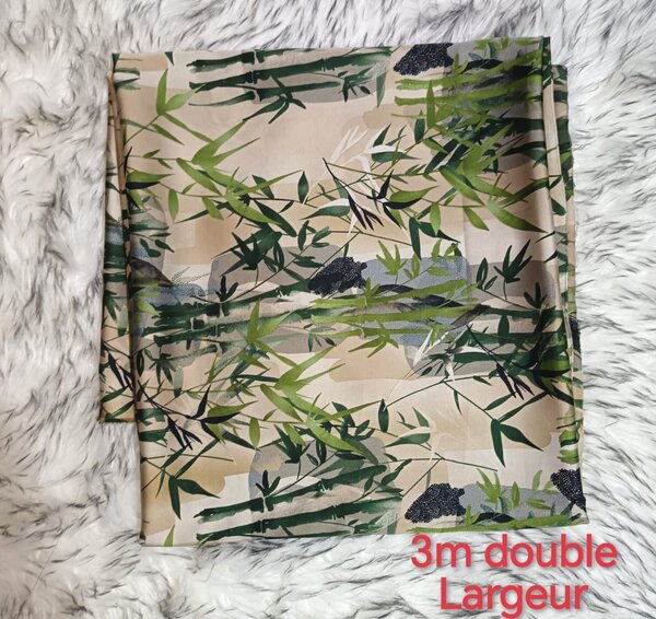 Tissu en Soie imprimée