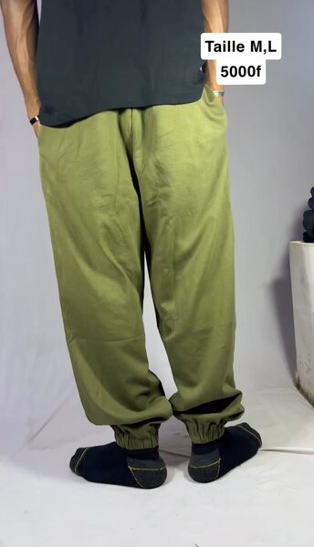 Pantalon de jogging vert olive