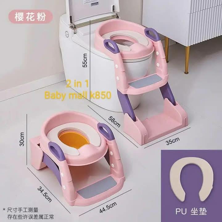 2 in 1 potty training seat with step stool ladder