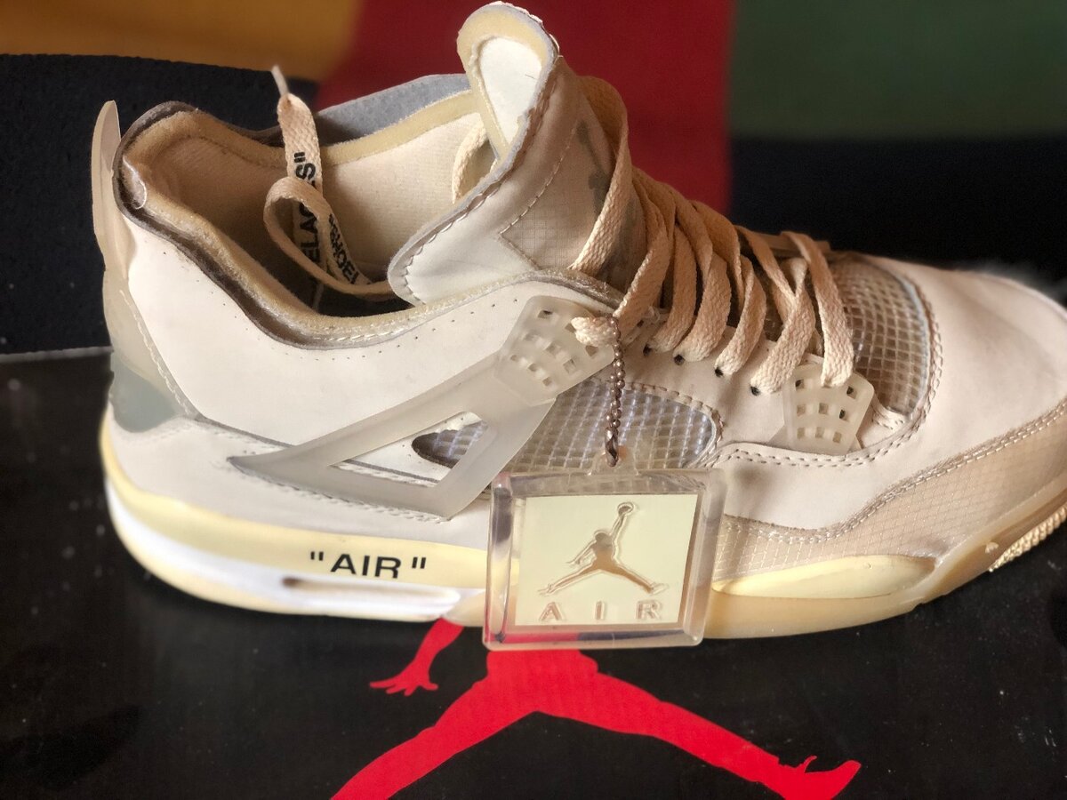 x Off-White Air Jordan 4 Retro SP "Sail" sneakers