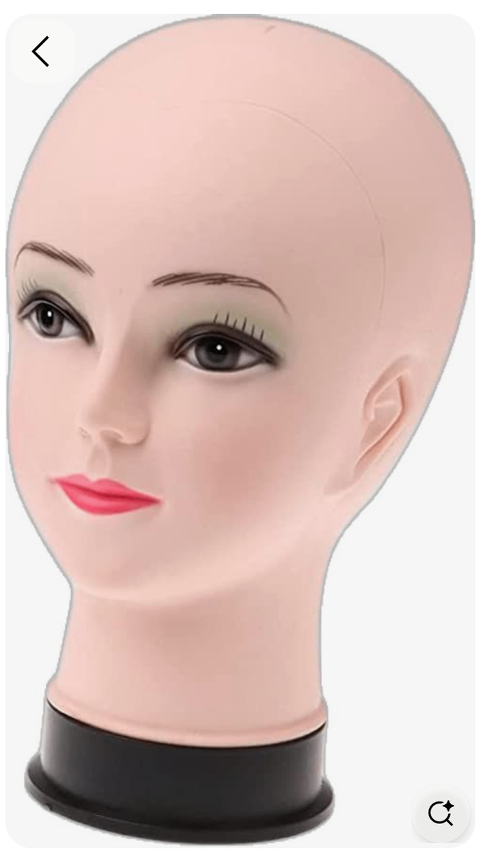 Tête de mannequin calvitie