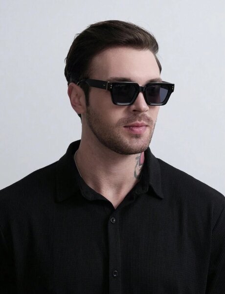 Lunettes de soleil rectangulaires