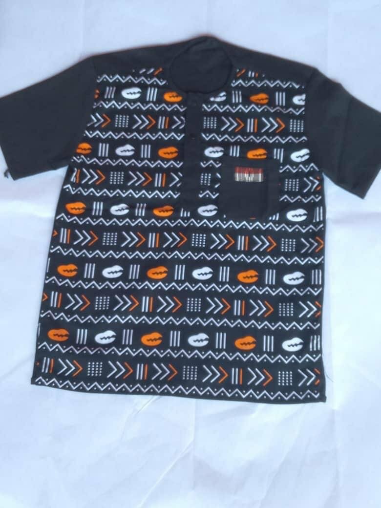 Tunique homme imprimée bohème