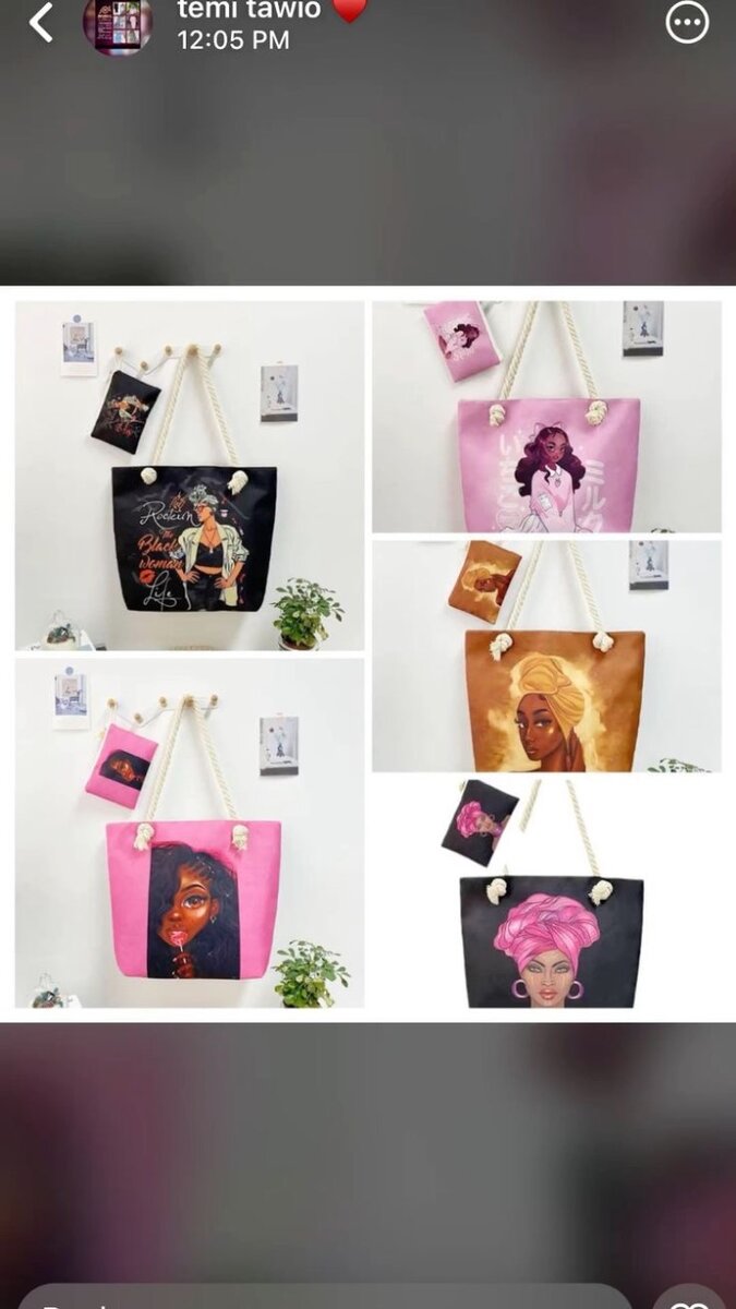 Sac cabas bohème afro