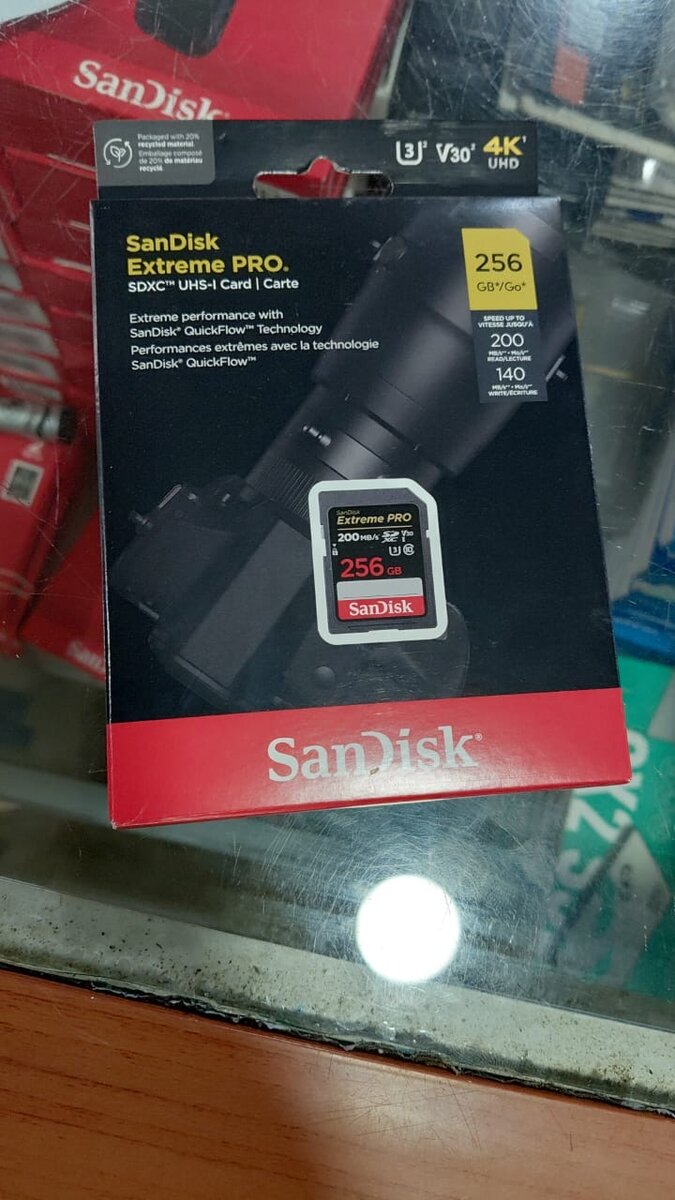 Carte SD SanDisk Extreme Pro 256Go