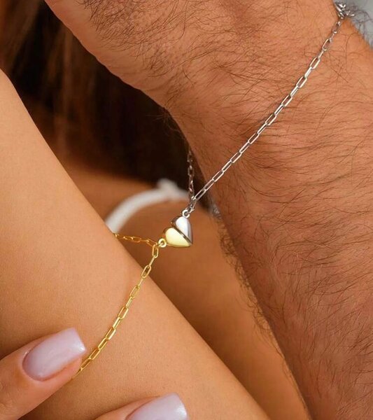 Bracelet Duo Couple en Acier
