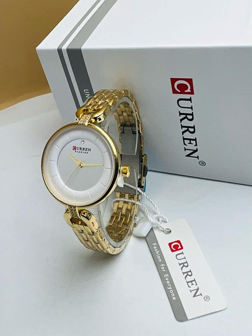 Montre dorée Curren élégante