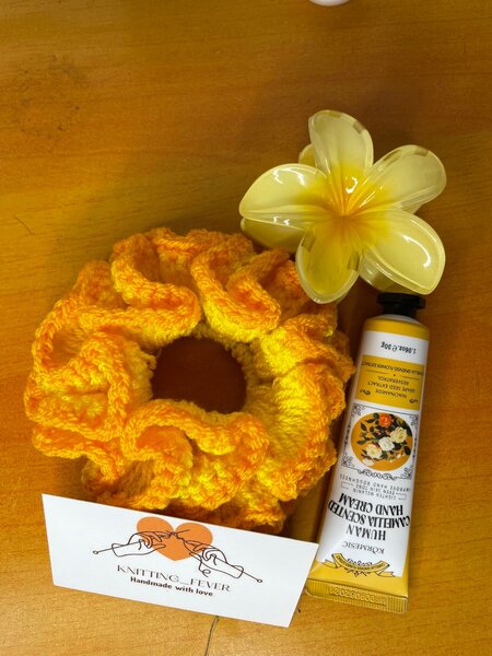 Handmade Knitted Scrunchies