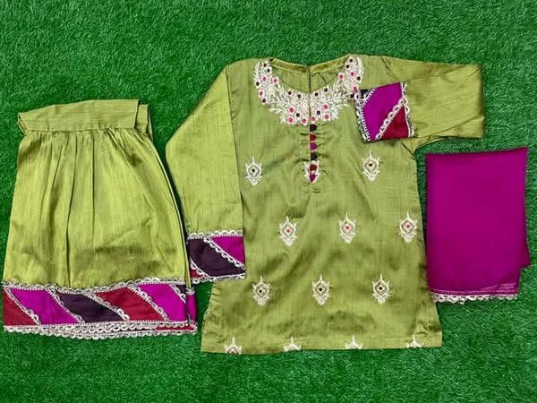 Kids beautiful eid collection 3pc gharara set