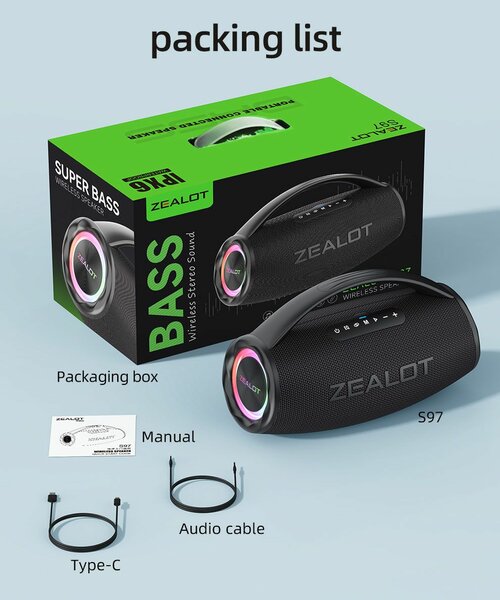 Enceinte Bluetooth ZEALOT S97