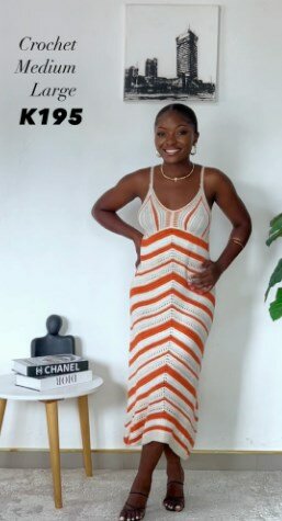 Knitted striped dress