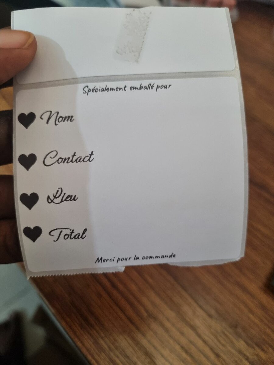 Étiquettes de livraisons