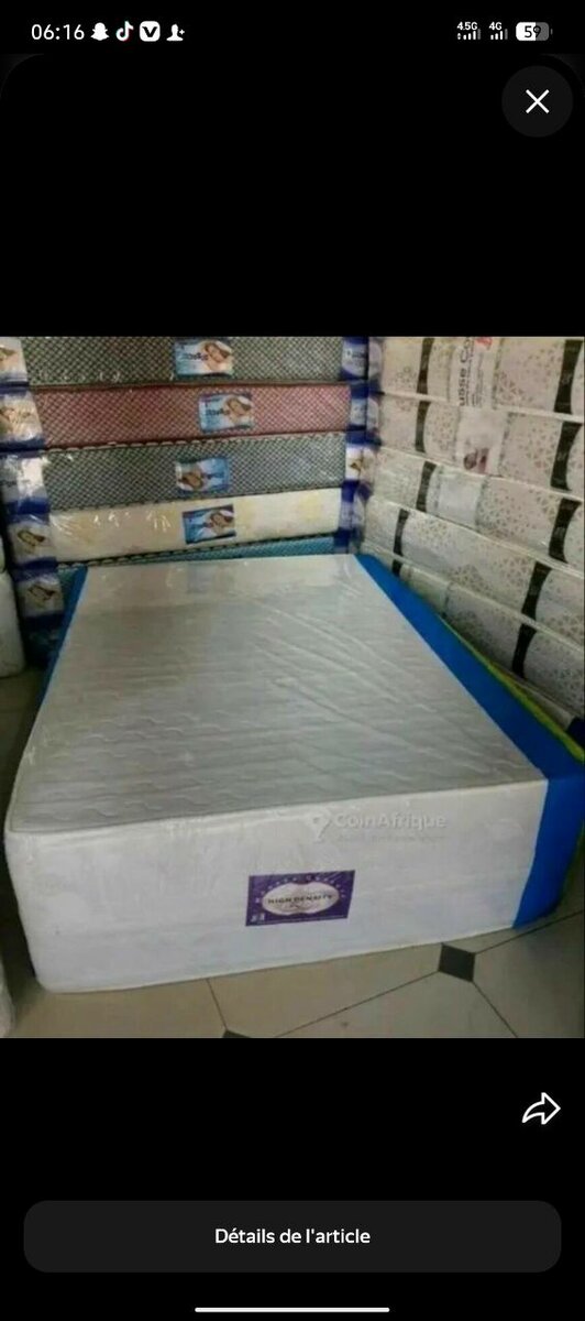 Matelas Confortable 2 Places