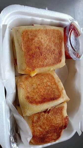 Crêpes fourrées savoureuse