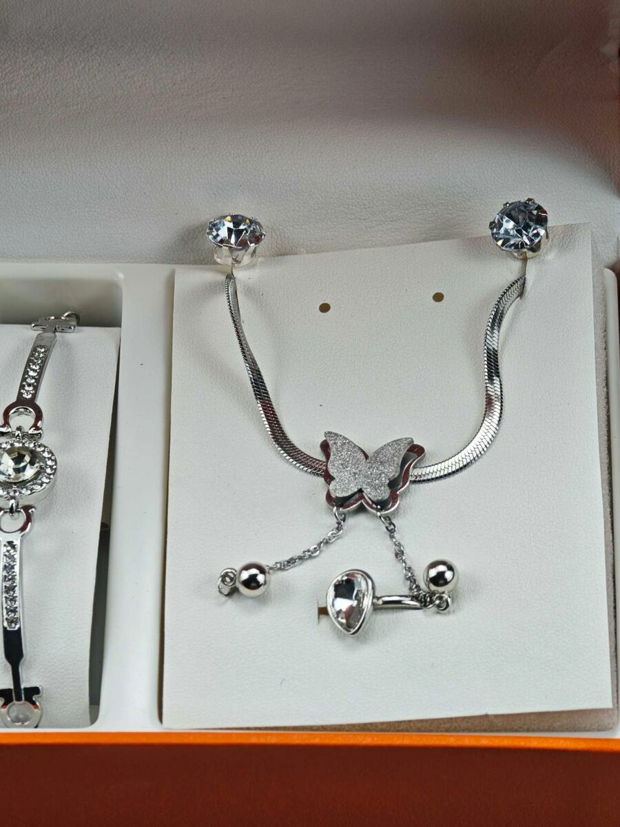 Ensemble Montre et Bijoux Éclatant