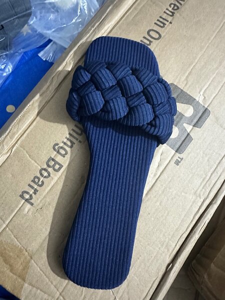 Navy blue slippers