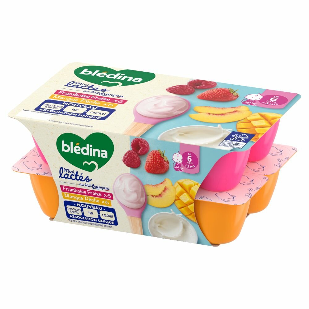 Yaourts Bledina MINI LACTÉS pack de 12 pots