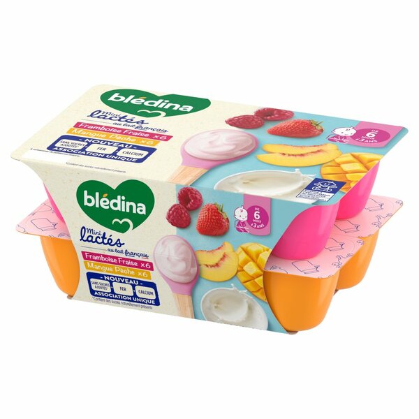 Yaourts Bledina MINI LACTÉS pack de 12 pots