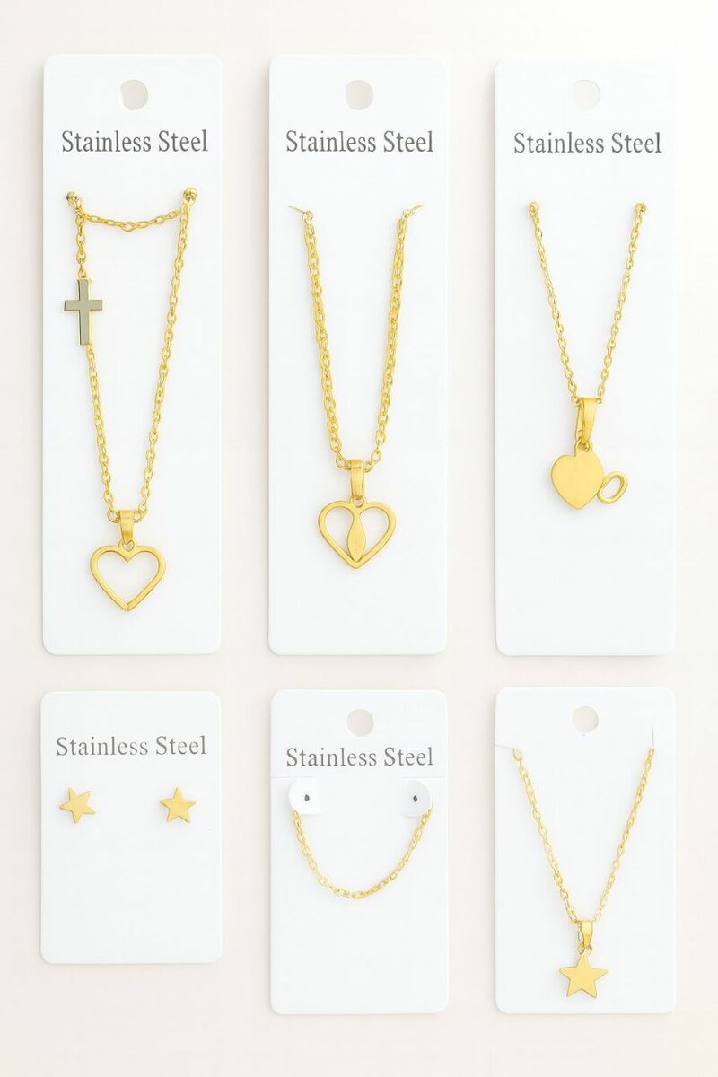 Collier croix acier inoxydable