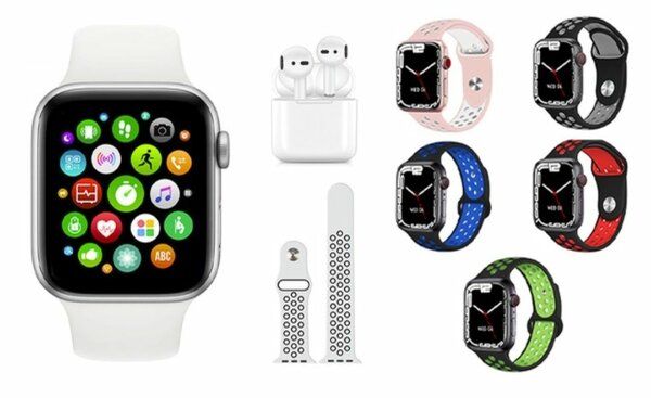 MONTRE CONNECTÉE +AIRPOD PRO 5+ 2 BRACELETS